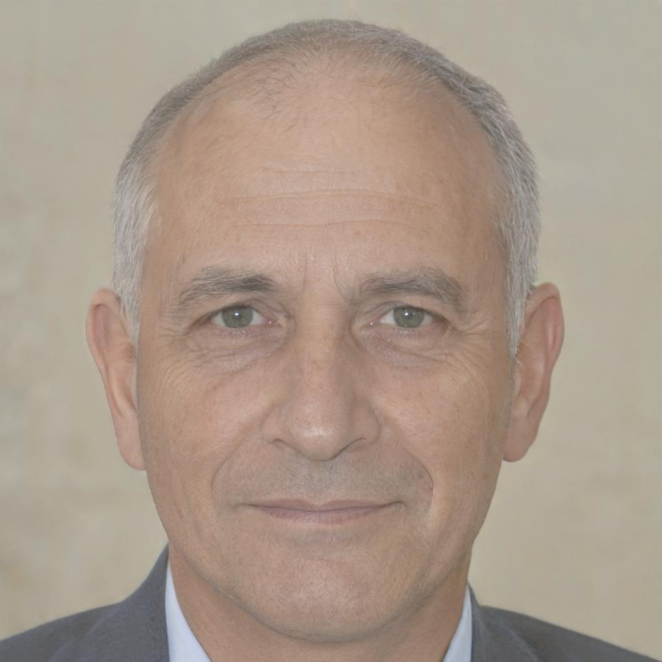 Professional headshot of satisfied client in business attire